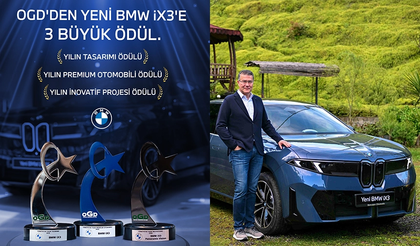 Yeni BMW iX3'e Yılın Otomobili Yarışmasında 3 Ödül