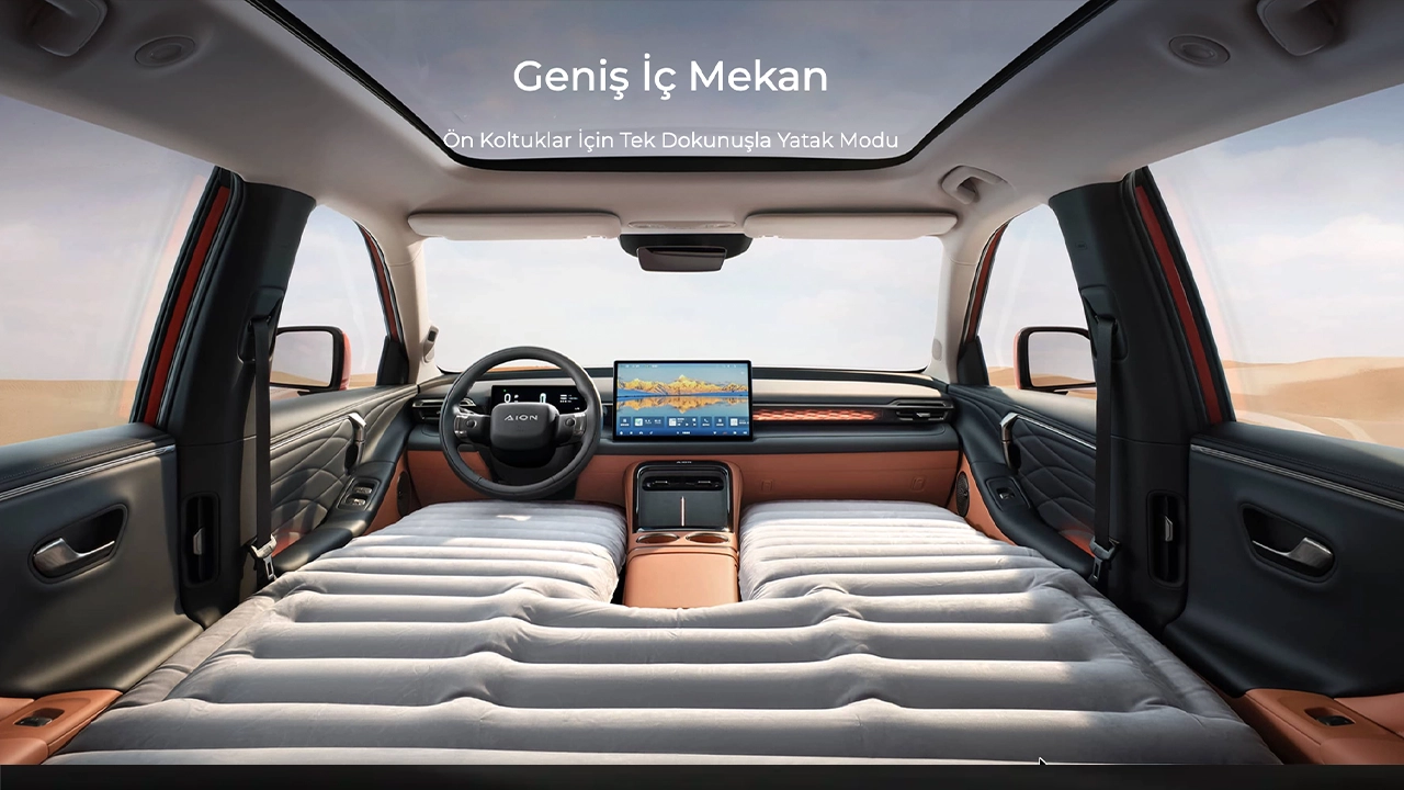 Gac Aion V, Tek Dokunuşla Koltuklar Yatağa Dönüşüyor