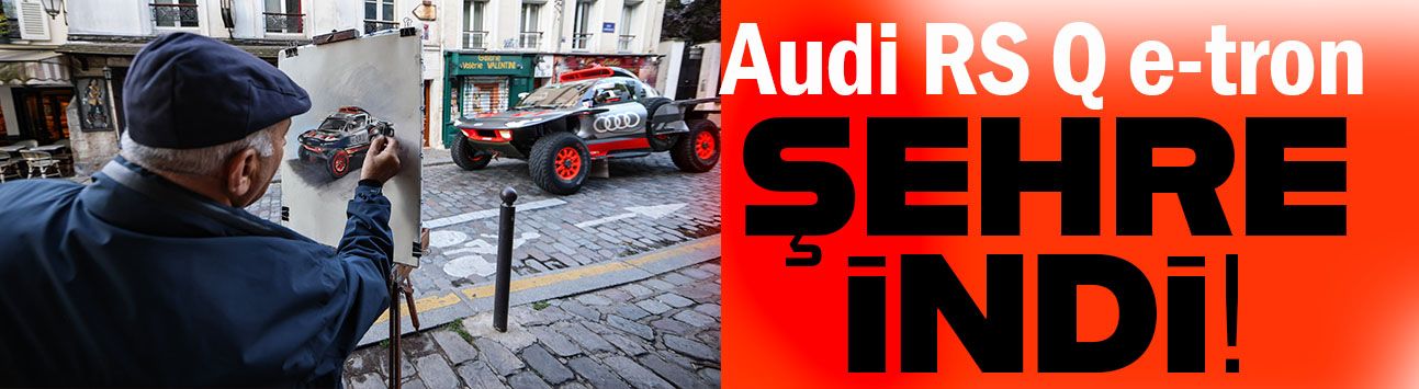 Audi RS Q e-tron çölden şehire iniyor